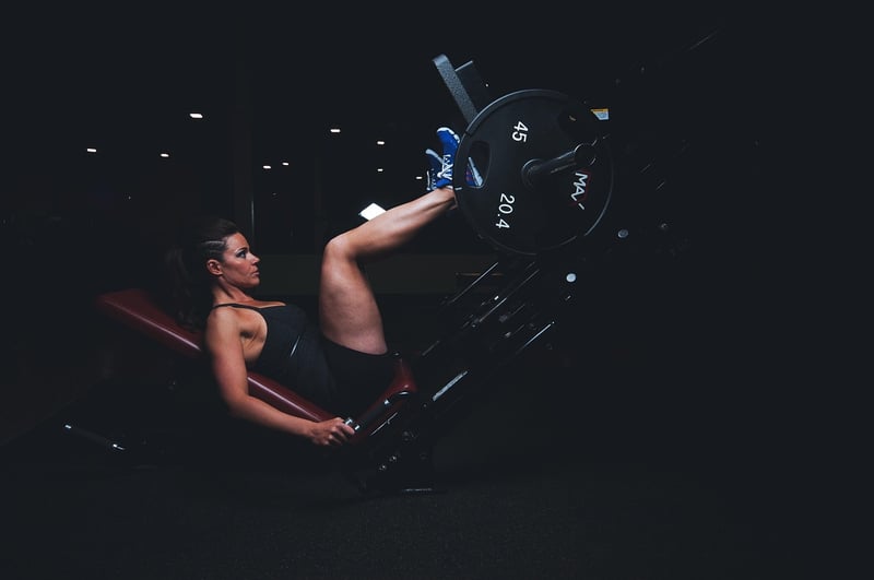 Woman doing core exercise
