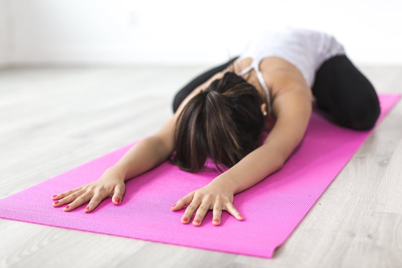 Woman doing Yoga in Nature